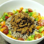 石坂優子の「キレイを養う★美味旬★レシピ」（40）真っ黒パワー！黒米入り玄米の美タコライス
