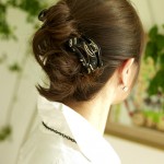 クリップ２個使いで淑やかなフルアップに