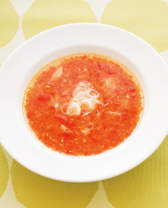ツナとパプリカの“温活”スープ 