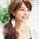 斜め流し３つ編みで大人味カジュアル