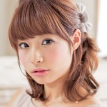 ざっくりエアリーハーフアップ