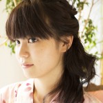 【ａｃｃａ発！浴衣に似合うヘアアレンジ④】浴衣と同系色のラインストーンバレッタでつくる和風ハーフアップ