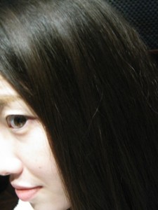 今見返しても、普段より目が大きい。そしてこの天使の輪!