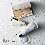 保湿力強化用！ラベンダー下地＋パウダーファンデーション＋ハイライト　おすすめ「キメ肌」セット！