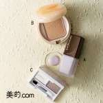 薄づきナチュラル派用！ラベンダー下地＋パウダーファンデーション＋ハイライト　おすすめ「キメ肌」セット！