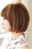 小顔になれる面長さん向けショートボブ