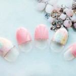 【uka】ピンク×フラワーで叶える大人キュートネイル