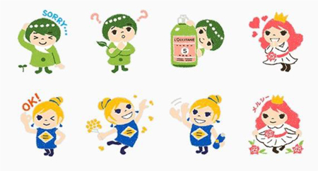 ＜ロクシタン＞LINEスタンプ