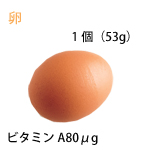 卵に含まれるビタミンA量
