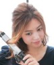 ヘアアクセがポイントのハーフアップ