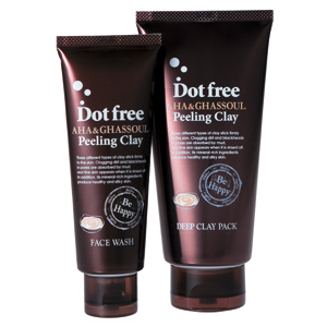 ドットフリー ｜（右）ピール クリアパック （左）ピール クリアウォッシュ