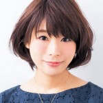 重心を上げたショートボブでキュッと小顔に