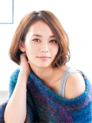 くせ毛風巻きでヘルシー色っぽい 長澤まさみボブ①