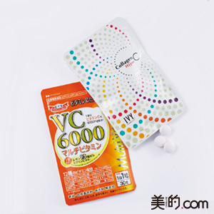 （左）ドクターシーラボVC6000マルチビタミン 30粒入 ￥700