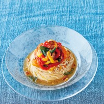 アーモンドカポナータの冷製パスタ