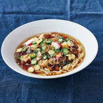 夏野菜のジュレがけ麺