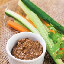 クルミみそディップの野菜スティック