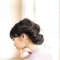 5分でできる簡単ヘアアレンジ♪　「360度立体ギブソンタック」