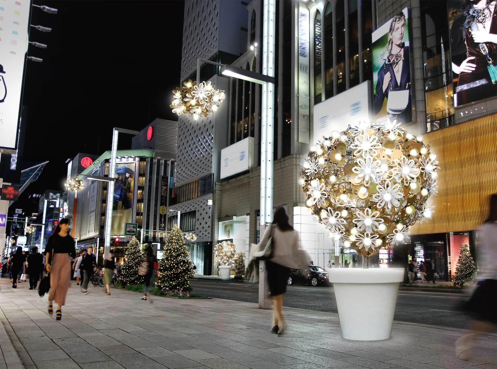 2016年のクリスマスは、昼・夜違った銀座のイルミネーションでキラめく♡