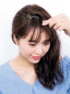 ロングヘアの爽やかアレンジ