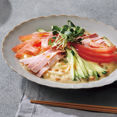 食欲がないときでも食べれちゃう「ふわふわ納豆うどん」