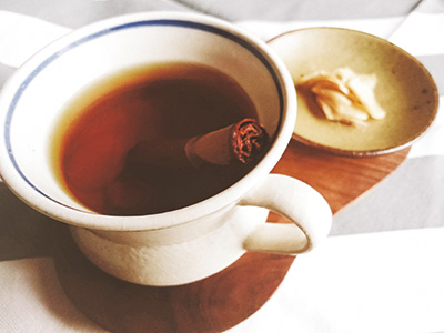 体の芯から温まる「しょうが紅茶」