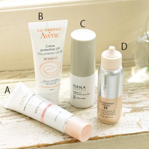 肌負担になりにくい日焼け止め×化粧下地《4選》