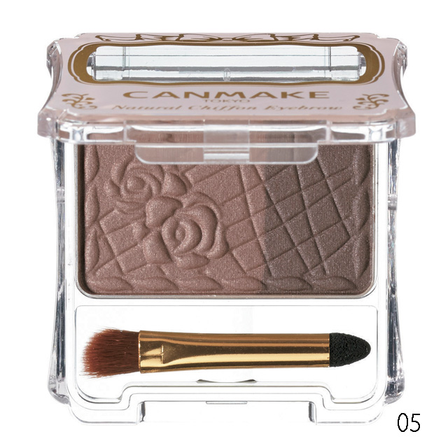 キャンメイク ナチュラルシフォンアイブロウ　濃淡2色の微細パウダーで自然な眉に