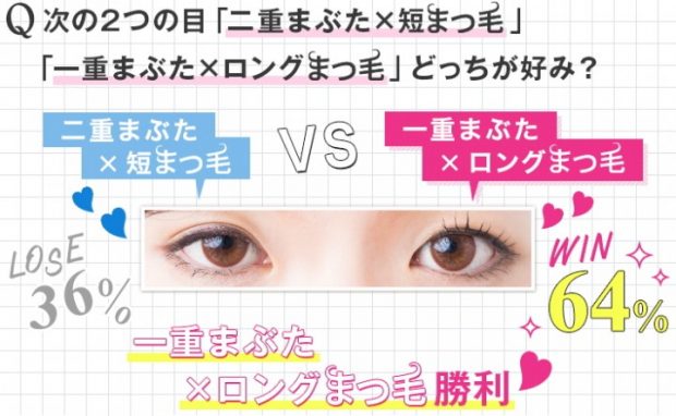 まつ毛ってスゴい 二重eyeより 男が可愛い認定する一重 の秘密は 美的 Com