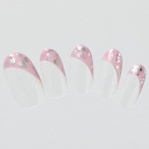 春ネイル｜ピンクを辛口デザインに…週の初めをキリッとスタート【365日ネイル】
