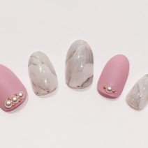 華やかな大理石風デザインがかわいいネイル集！ゴージャスでリッチな雰囲気に