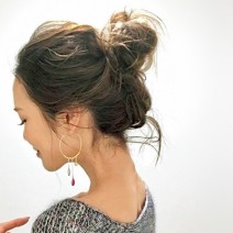 ヘアスタグラマーの美人まとめ髪アレンジ