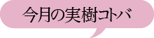 今月の実樹コトバ