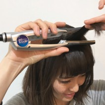 伸ばしかけ前髪を簡単おしゃれにアレンジ！内巻きシースルーバングのつくり方【髪コンプレックス解消vol.24】