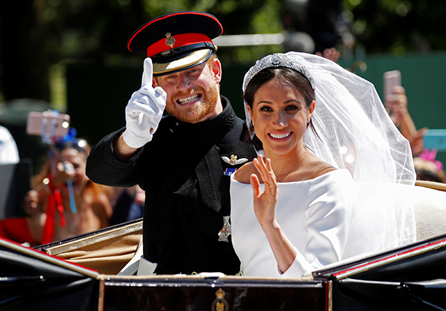 Prince Harry, Queen Elizabeth's grandson, marries U.S. actress Meghan Markle in Windsor