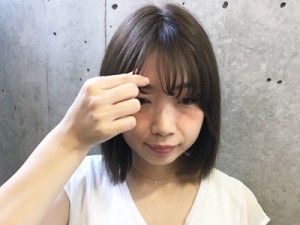 【シースルーバングの作り方】ホットカーラー×ドライヤーで前髪をクセづきやすく!
