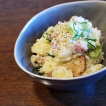 ぬか漬けで腸活！【いぶりがっこのポテトサラダ】Today’s SALAD ＃50
