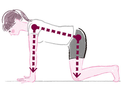 骨盤雪崩を防ぐ座り方・エクササイズ