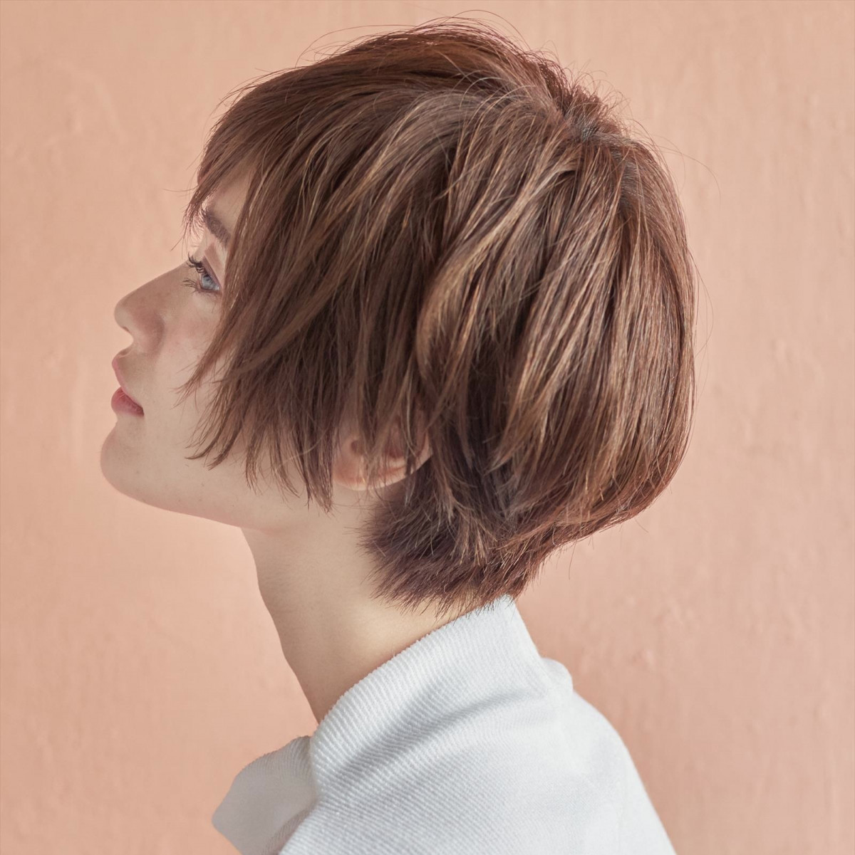 毛先パーマがポイント！エラ張りをカバー