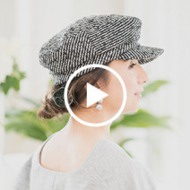 【ヘアアレンジ動画】ツイードのハンチング×ゆるシニヨン｜France Luxe PR西村カナコさん直伝、帽子をかぶる日の簡単こなれヘアアレンジvol.2