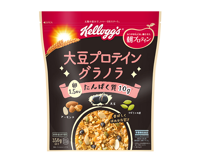 ケロッグ 大豆プロテイン グラノラ　350g ￥618（編集部調べ）