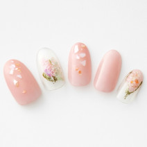 【365日ネイル】ペイントアートで満開の桜を表現…大人なお花見ネイル♪