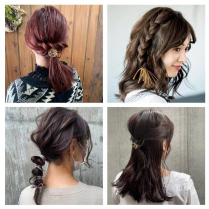 ミディアムの「巻かない」簡単アレンジ【20のやり方】