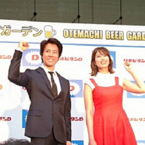 Ｗ杯を戦うラグビー日本代表へエールを届けるスポット「大手町ビアガーデン Powerd byリポビタンＤ」が期間限定でオープン！