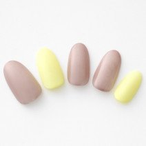 【365日ネイル】ミルキートーンで夏色を穏やかに・・・夏から秋のブリッジネイル