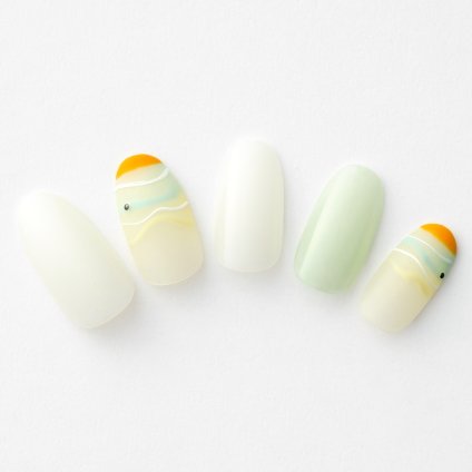 【365日ネイル】ふんわりトーンでお休みモードをフライング♪微差パステルカラーネイル