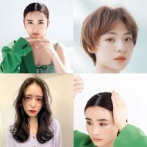センターパート「似合わせのコツ４選」と「スタイル実例」