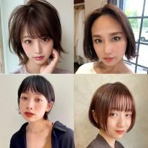 ショートボブ【前髪あり・なし・顔型別】実例14選