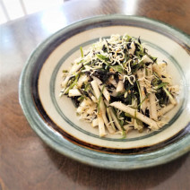 美肌づくり＆ダイエットは海藻で！「大根と水菜、昆布、ひじきのじゃこサラダ」Today’s SALAD ＃92