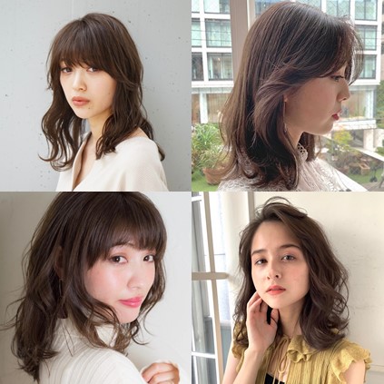 ミディアム パーマ 実例17 可愛い ふんわりヘア 美的 Com